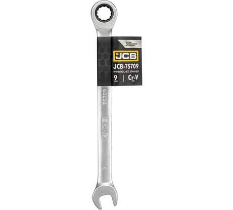 Ключ комбинированный JCB трещоточный 9мм JCB-75709(58147)