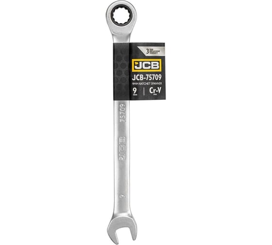 Ключ комбинированный JCB трещоточный 9мм JCB-75709(58147) 1