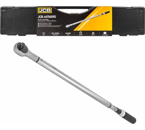 Ключ моментный JCB 100-600Нм, 3/4" JCB-64761095(58603)