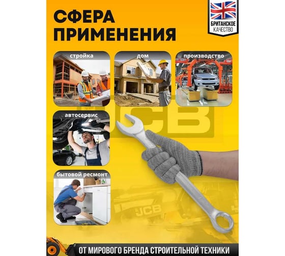 Ключ комбинированный JCB 36мм JCB-75536(58258)