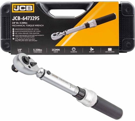 Ключ моментный JCB 5-25Нм, 3/8" JCB-6473295(58596)