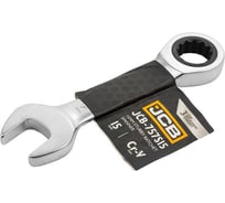 Ключ трещоточный короткий JCB 15мм JCB-757S15(58208)