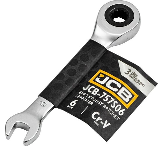 Ключ трещоточный короткий JCB 6мм JCB-757S06(58200)