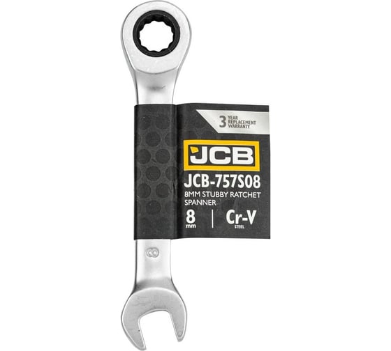 Ключ трещоточный короткий JCB 8мм JCB-757S08(58201)