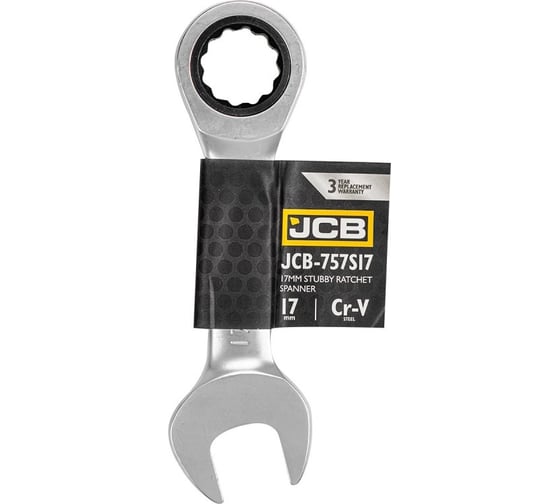 Ключ трещоточный короткий JCB 17мм JCB-757S17(58210) 1