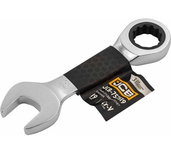 Ключ трещоточный короткий JCB 19мм JCB-757S19(58212) 1