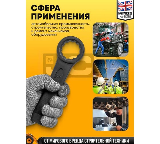 Ключ накидной ударный односторонний JCB 36мм JCB-79336(58179)