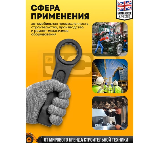 Ключ накидной ударный односторонний JCB 41мм JCB-79341(58806)