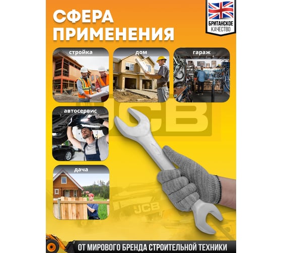 Ключ рожковый JCB 41x46мм JCB-7544146(58284)
