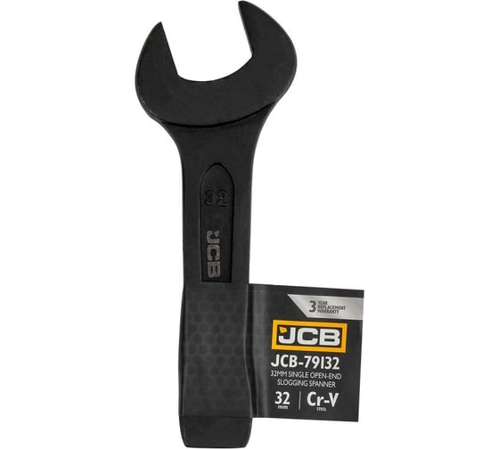 Ключ рожковый JCB ударный односторонний 32мм JCB-79132(58216)