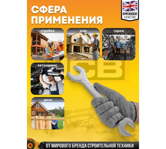 Ключ рожковый JCB 32x36мм JCB-7543236(58282)