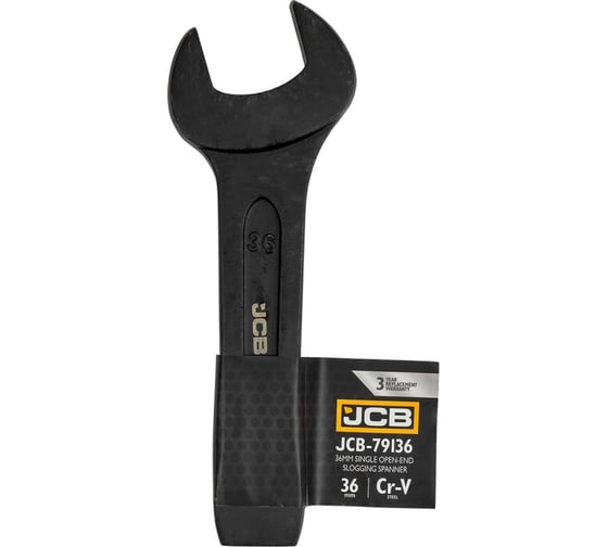 Ключ рожковый JCB ударный односторонний 36мм JCB-79136(58218) 1
