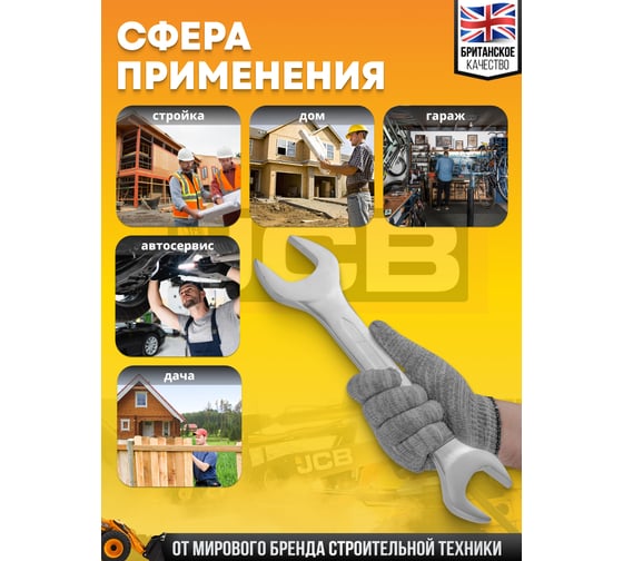 Ключ рожковый JCB 46x50мм JCB-7544650(58285)