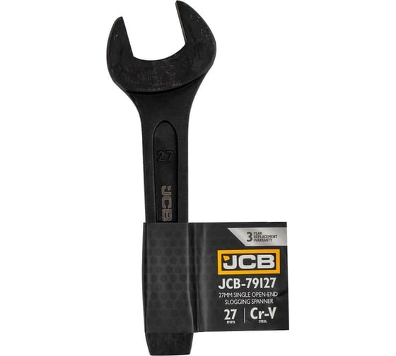 Ключ рожковый JCB ударный односторонний 27мм JCB-79127(58214)