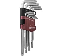 Набор торцевых ключей Thorvik TK9S TORX, Т10-T50, 9 предметов 53120