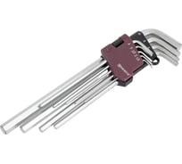 Набор торцевых шестигранных удлиненных ключей Thorvik HKL9S H1.5-H10, 9 предметов 53051