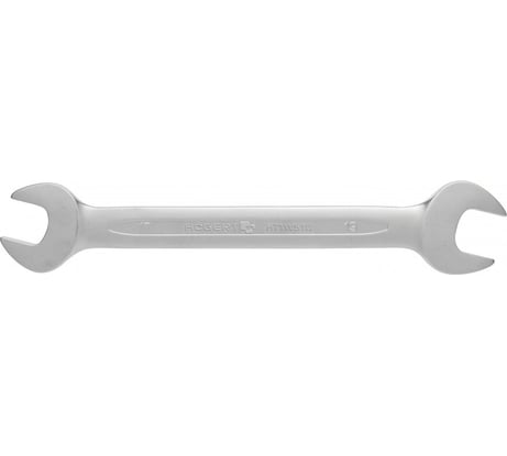 Ключ HOEGERT TECHNIK двухсторонний рожковый 13x17 мм, сталь CrV, DIN 3110 HT1W507