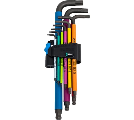 Набор гаечных ключей WERA из 9-ти предметов с системой фиксации шурупов WE-022210