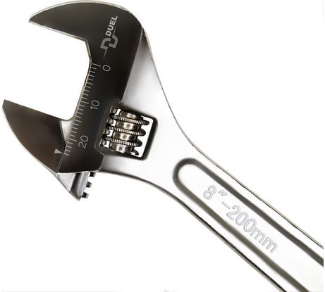 Разводной ключ DUEL 8" до 24 мм, длина 208 мм 20000008