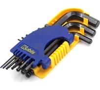 Ключи шестигранные KUBIS 9 шт шаровый наконечник, 1.5, 2, 2.5, 3, 4, 5, 6, 8, 10 мм, CrV 02-08-9309