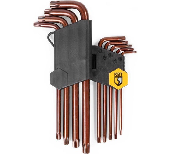 Набор ключей КВТ TORX КТ-9s Т10-Т50 82178