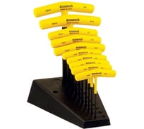 Набор из 10 Т-образных ключей дюймовых BONDHUS (3/32-3/8) в стенде /Bondh 13390