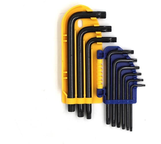 Ключи торцевые Kubis TORX 9 шт, T10, T15, T20, T25, T27, T30, T40, T45, T50, CrV 02-08-9609