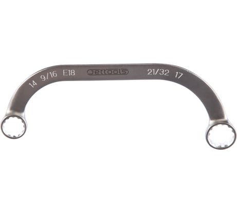Мульти-комбинированный изогнутый ключ 14х17мм Jettools B9-4-1417