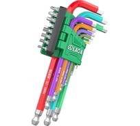 Набор шестигранников с цветовой с индикацией LAOA 9 штук 1,5-10 LA622017