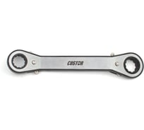 Двойной накидной ключ CUSTOR с трещоткой и реверсом 25 град 17mm x 19mm 4171719
