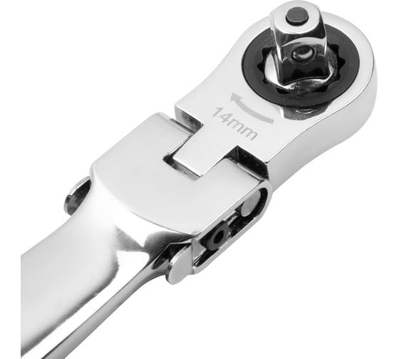 Ключ трещоточный с 6 сменными насадками AV Steel 10-19мм AV-035070