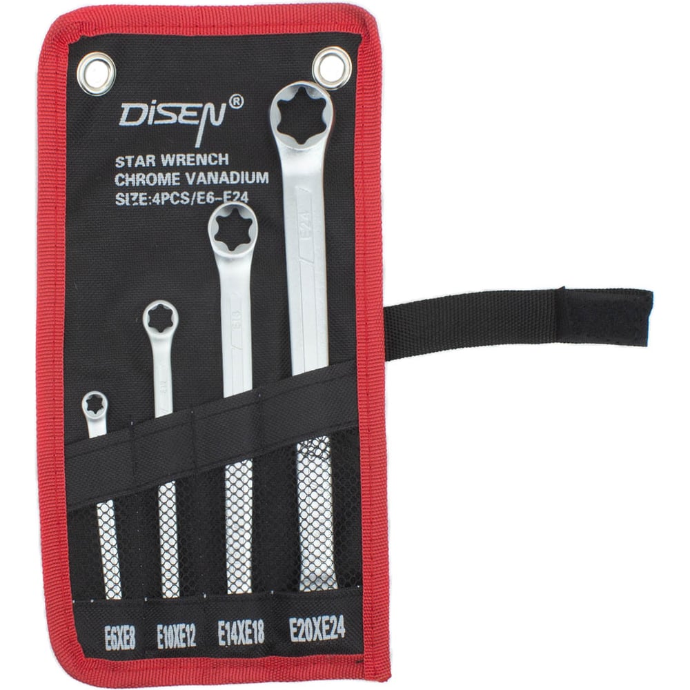 Ключи накидные Е-профиль Disen набор 4пр. DS-KTE605P(54739) - выгодная ...