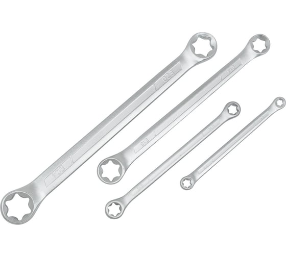 Ключи накидные Е-профиль Disen набор 4пр. DS-KTE605P(54739)