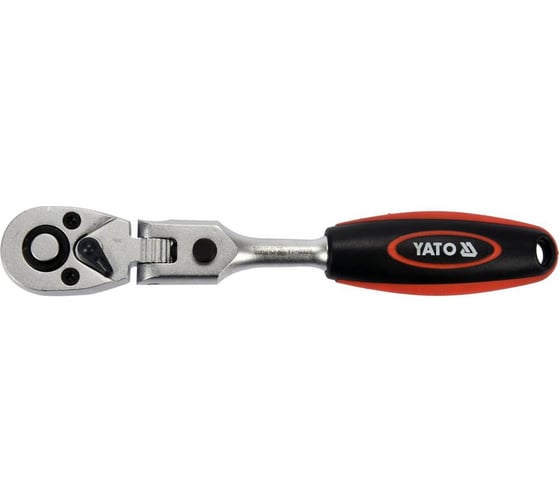 Трещотка шарнирная YATO 72 зубца 1/4" 159мм YT-0325
