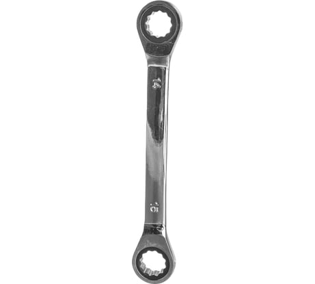 Накидной ключ ТУНДРА трещоточный CrV, полированный, 72 зуба, 14 х 15 мм 2354091