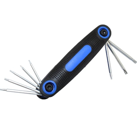 Набор шестигранных ключей TORX CNIC 2215 T5, Т6, Т7, Т8, Т9, Т10, Т15, T20 в пластиковом корпусе, 8 шт. 48766