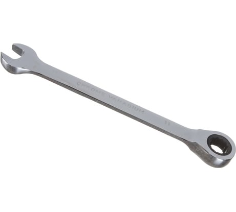 Комбинированный ключ TUNDRA трещоточный CrV, полированный, 72 зуба, 11 мм 2354081