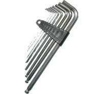 Набор ключей шестигранных CNIC 9шт 1,5, 2, 2,5, 3, 4, 5, 6, 8, 10мм, с шаром, СrV ре 2112 36561