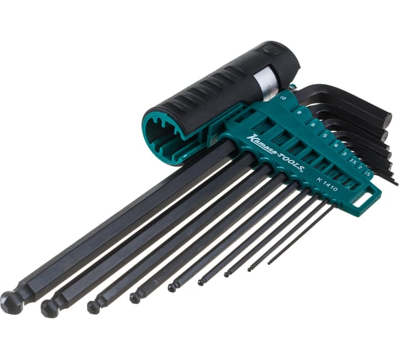 Набор шестигранных ключей Kamasa Tools с округлением, 1.5-10 мм K 1410