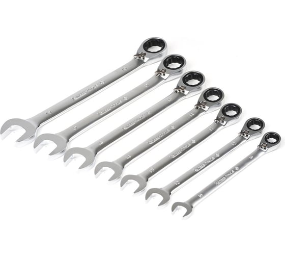 Набор комбинированных ключей Kamasa Tools с храповым механизмом, 10-19 мм K 2824 1