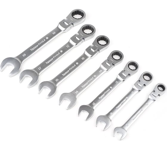 Набор комбинированных ключей Kamasa Tools с храповым механизмом, гибкие, 10-19 мм K 2823