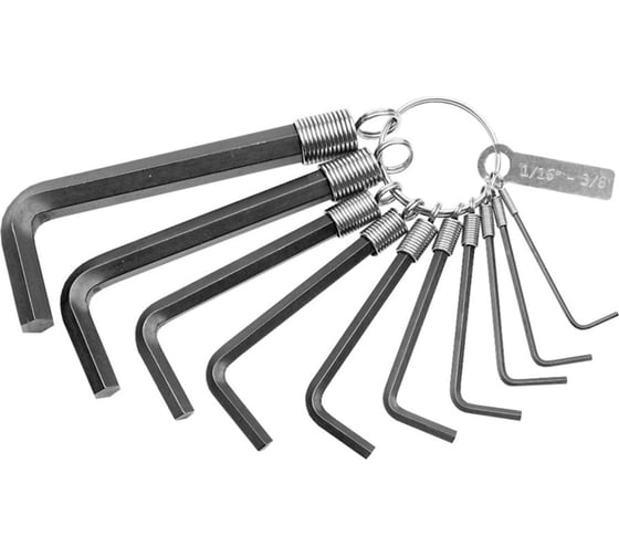 Набор шестигранных ключей Kamasa Tools на кольце, 1/16"-3/8" K 1424