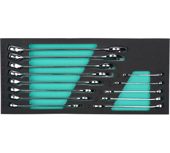 Набор комбинированных ключей Kamasa Tools ложемент, дюймы K 26060 1
