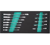 Набор комбинированных ключей Kamasa Tools ложемент, 10-19 мм, с трещоткой K 26048