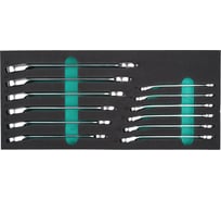 Набор комбинированных ключей Kamasa Tools ложемент, 8-19 мм, с трещоткой K 26049