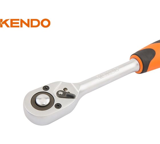 Ключ-трещотка KENDO CrV, 220 мм, зубьев 72,  3/8" 16111