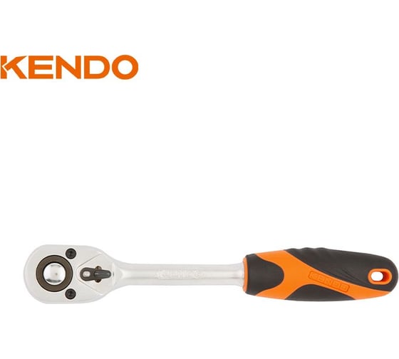 Ключ-трещотка KENDO CrV, 220 мм, зубьев 72,  3/8" 16111