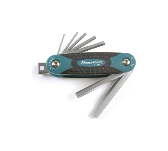 Складной набор шестигранных ключей Kamasa Tools 2.5-10 мм K 1413