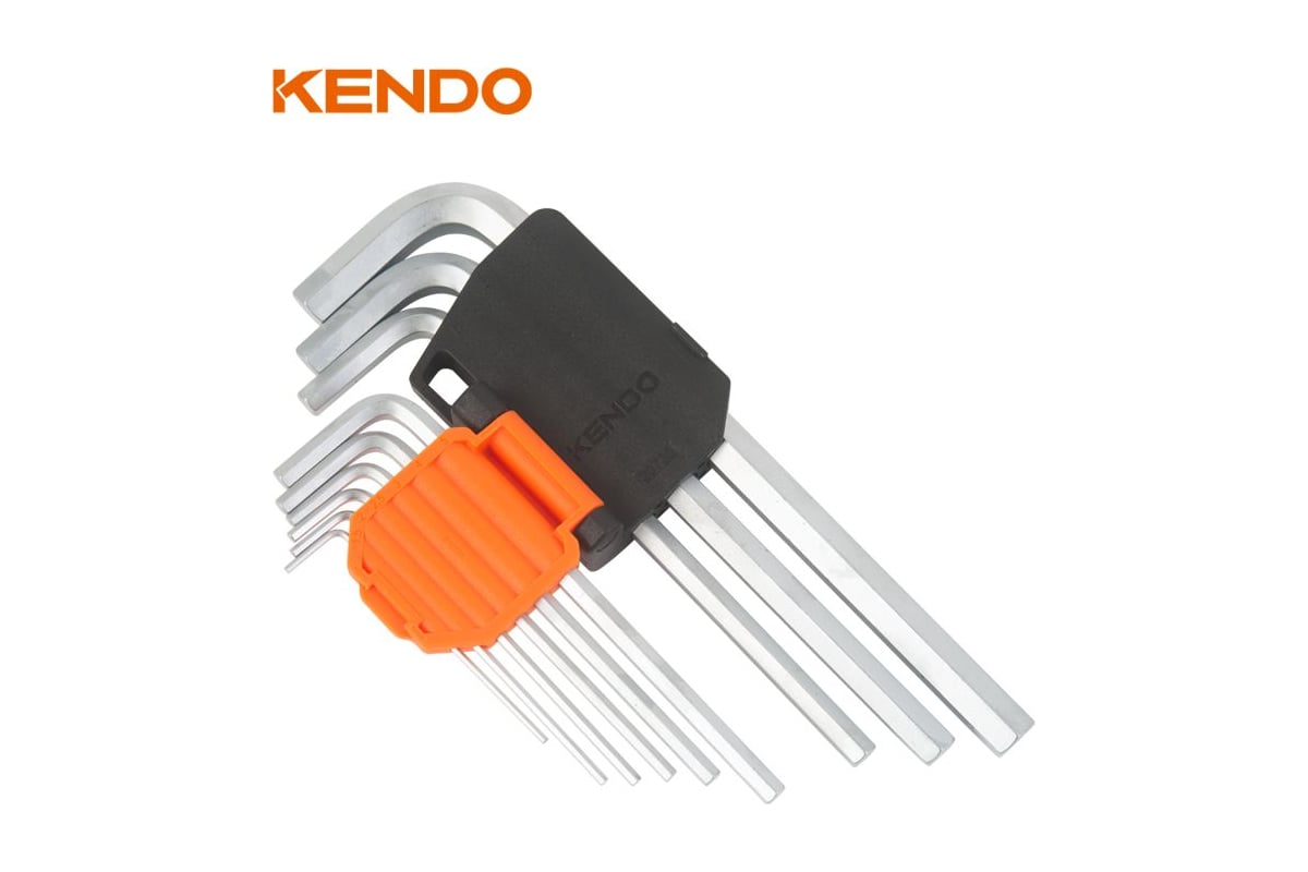 Набор длинных имбусовых ключей KENDO 9 шт. 20732 - выгодная цена ...