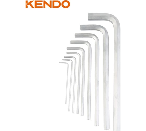 Набор имбусовых ключей KENDO 9 шт. 20731